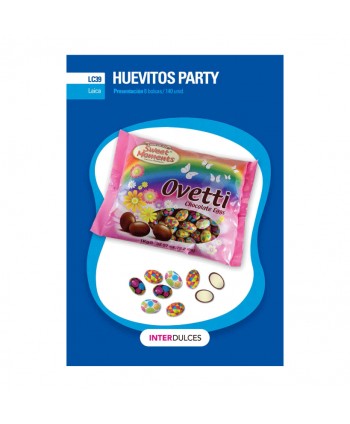 OVETTI HUEVOS CHOCO PARTY BOLSA 1KG.