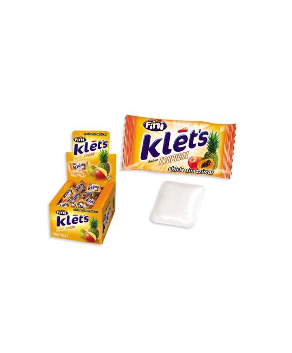 FINI CHICLES KLET´S TROPICAL S/AZ 200UN.