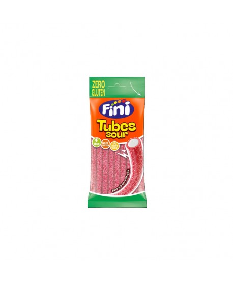 FINI BOLSITA TUBES ZERO GLUTEN SOUR STRAWBERRY12X75GR.