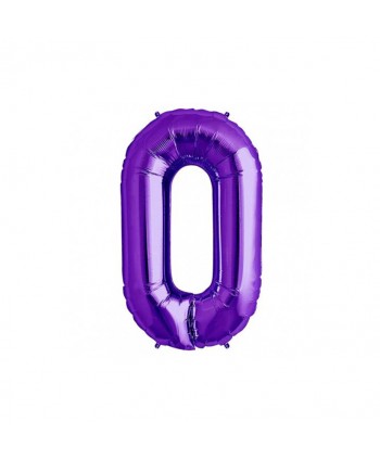 GLOBO FOIL 34" 87CM PURPURA NO.0