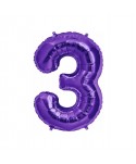 GLOBO FOIL 34" 87CM PURPURA NO.3