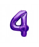 GLOBO FOIL 34" 87CM PURPURA NO.4