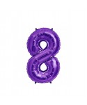 GLOBO FOIL 34" 87CM PURPURA NO.8