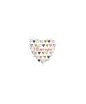 GLOBO FOIL 18" 46CM CORAZON BLANCO "I LOVE YOU" 