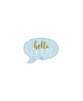 GLOBO FOIL 24" 61CM NUBE AZUL "HELLO BABY"