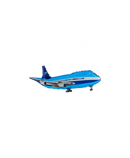 GLOBO FOIL 29" 74CM AVION AZUL