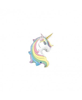 GLOBO FOIL 39" 99CM CABEZA UNICORNIO