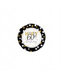 GLOBO FOIL 17" 43CM "HAPPY 60 BIRTHDAY"