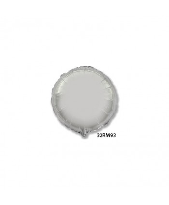 GLOBO FOIL 32" REDONDO PLATA