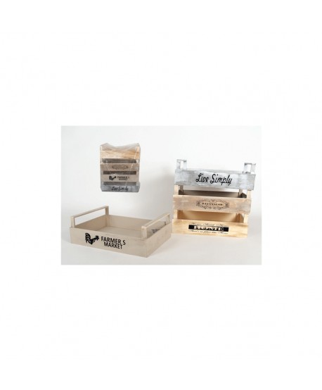CAJA MADERA RUBY 40X30X14CM 4 SURTIDO