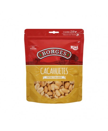 BORGES CACAHUETES FRITOS Y SALADOS 8UNX100GR.