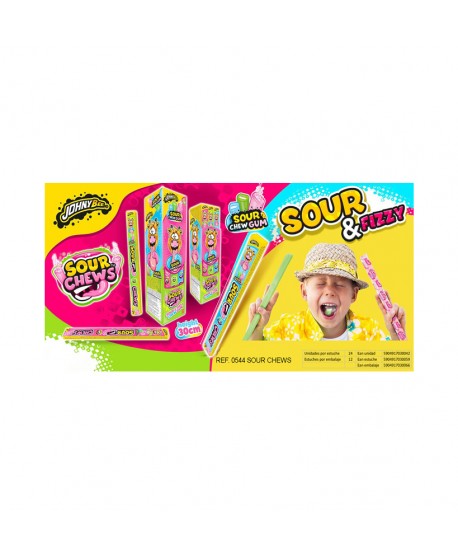 SOUR CHEW GUM 24UN.