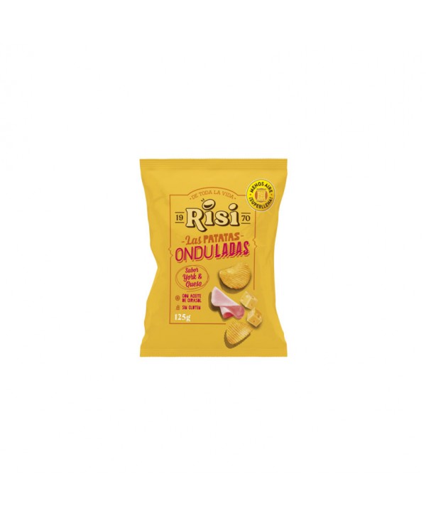PAPAS ONDULADAS YORK QUESO 9X125GR.