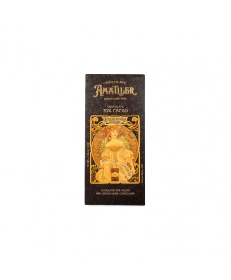 AMATLLER CHOCOLATE 70% CACAO CARTELES 10X70GR.