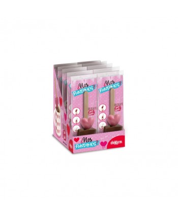 PIRULETA CORAZON CHOCOLATE PARA FUNDIR 10X34GR.