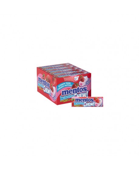 MENTOS INCREDIBLE CHEW FRESA 20X45GR.