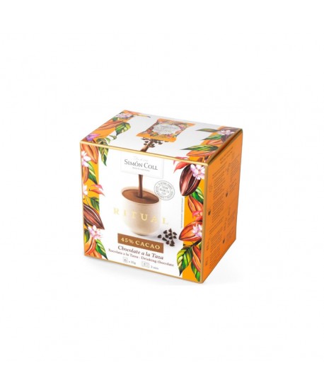 CHOCOLATE A LA TAZA RITUAL 45% CACAO 210GR.