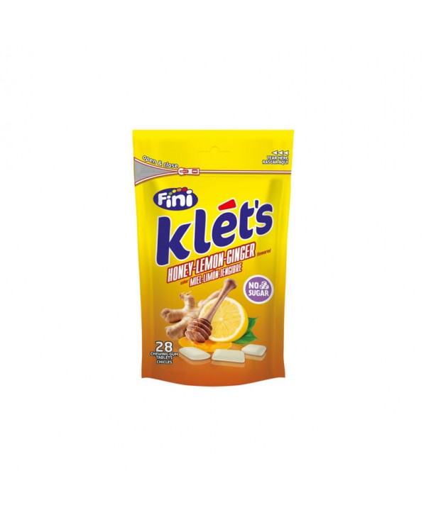 FINI BOLSITA CHICLES KLET´S JENGIBRE LIMON 22X39GR. 