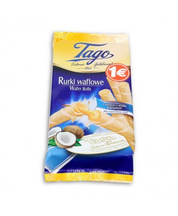 PASTELERIA TUBITO TAGO RELLENO COCO 12X150GR.
