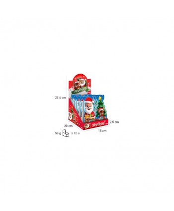 SURTIDO NAVIDEÑO PAPA NOEL Y RENO 12X58GR.