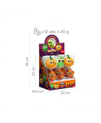 PIRULETA NUBE CHOCOLATE CALABAZA Y FRANKI 12X30GR.