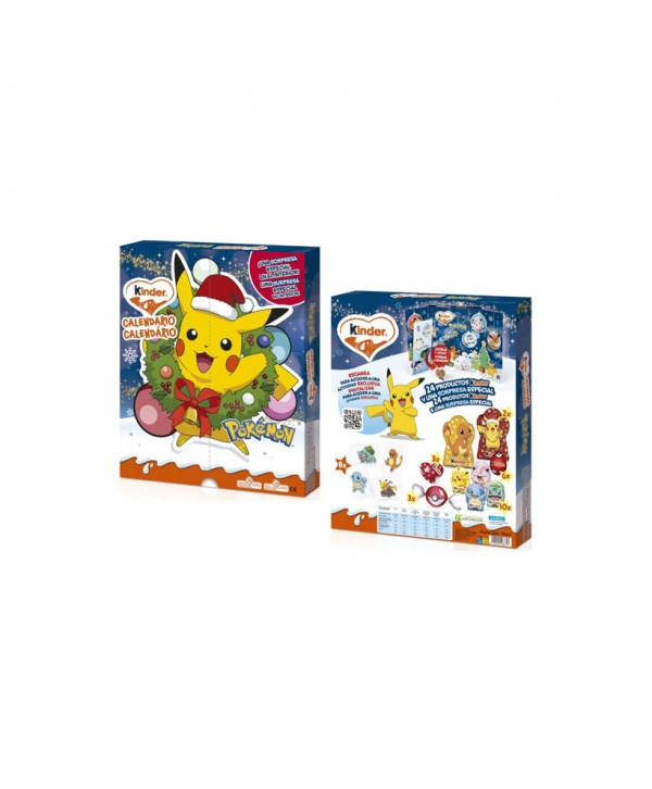 KINDER CALENDARIO ADVIENTO POKEMON 9X198GR.