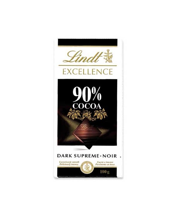 LINDT EXCELL. 90% CACAO 20X100GR.