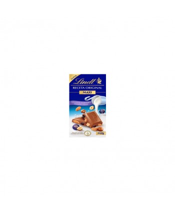 LINDT MAXI CHOCOLATE ALM-AVE-PASAS 12X200G.