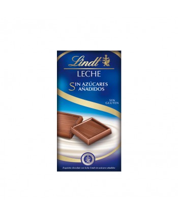 LINDT LECHE SIN AZUCARES AÑADIDOS 16X100GR.