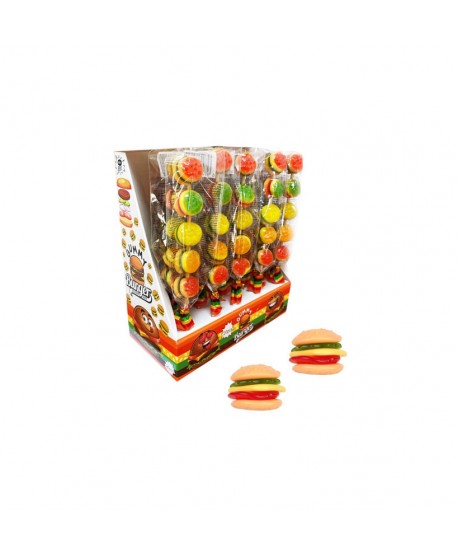 BURGER GUMMY STICK 20UN.X18GR.