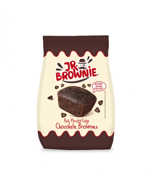 JR. BROWNIE CHOCOLATE BELGA (8UN.)12X200GR.