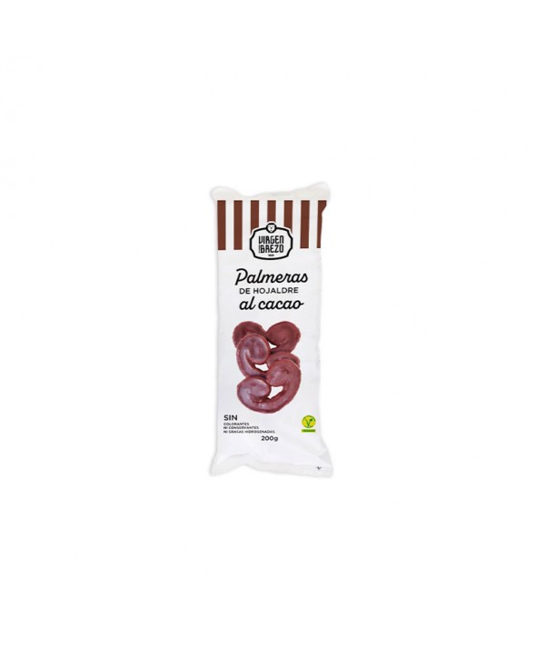 PALMERAS DE HOJALDRE AL CACAO 12X200GR.