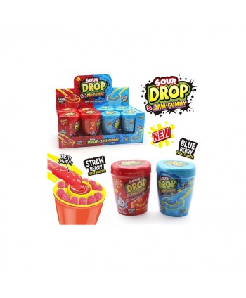 SOUR DROP JAM+GUMMY 8X96GR.