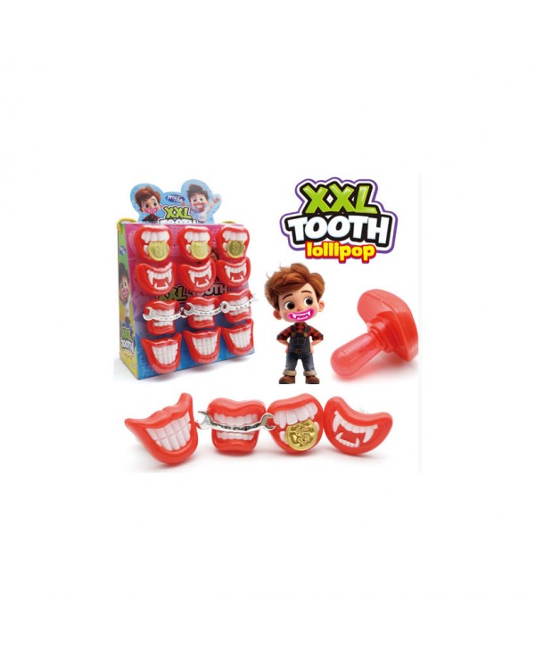 XXL TOOTH LOLLIPOP 12UN.X12GR.