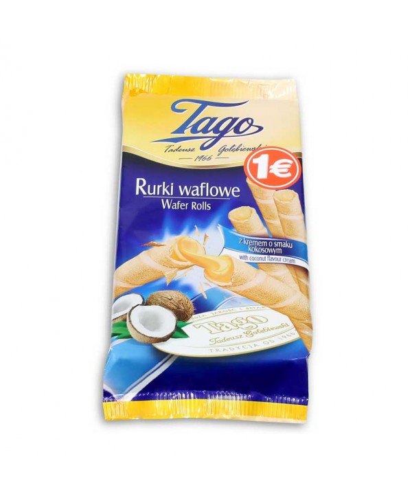 PASTELERIA TUBITO TAGO RELLENO COCO 12X160GR.