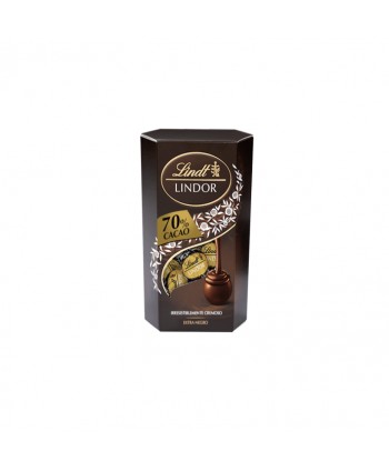 LINDT LINDOR CORNET 70%CACAO 8X200GR.