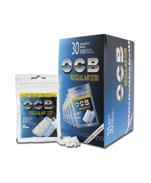 OCB FILTROS REGULAR BOLSA 100U. ESTUCHE 30U.