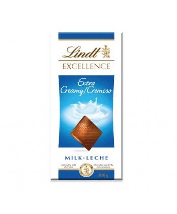 LINDT EXCELL. LECHE EXTRA CREAMY 20X100GR.