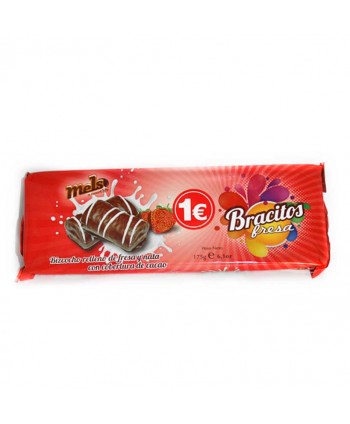 PASTELERIA BRACITOS FRESA 14X175GR