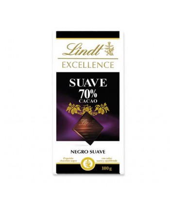 LINDT EXCELL. 70%  CACAO SUAVE 20X100GR.