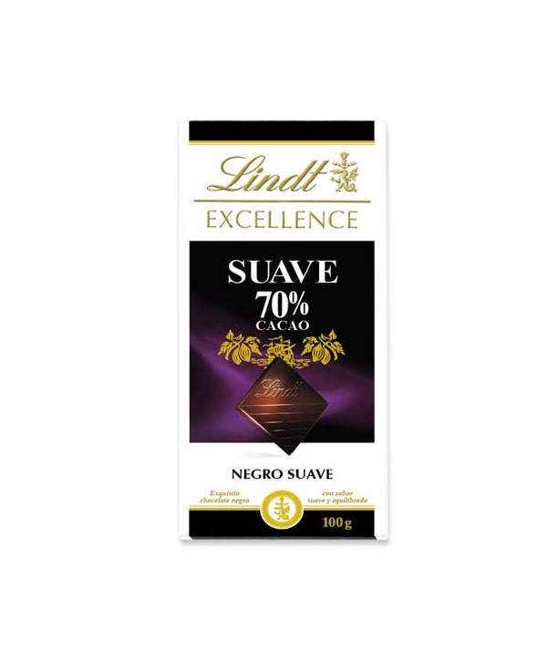 LINDT EXCELL. 70%  CACAO SUAVE 20X100GR.