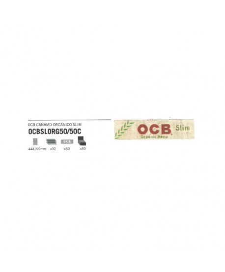 OCB CAÑAMO ORGANICO SLIM 50UN. OP04084